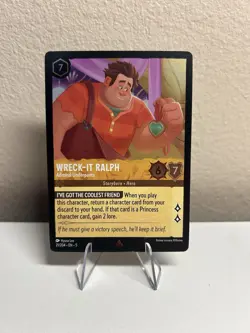 Disney Lorcana Wreck-It Ralph Admiral Underpants 21/204 En 5 Cold Foil NM - Image 1