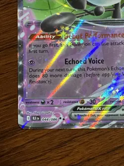 Meloetta ex Double Rare Holo Card 044/086 SV: Black Bolt Pokemon TCG - Image 5