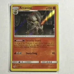 Arcanine 6/18 Rare Holo Card Detective Pikachu Pokemon TCG LP - Image 1