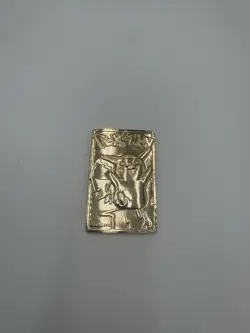 1999 Pokemon Burger King 23K Gold Plated Pokemon Card - Pikachu - Image 1