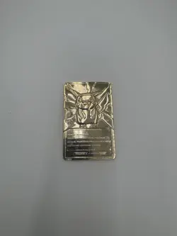 1999 Pokemon Burger King 23K Gold Plated Pokemon Card - Pikachu - Image 2