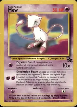 Mew 8 Promo WoTC Promo 08/53 Psychic Pokemon Card - Image 1
