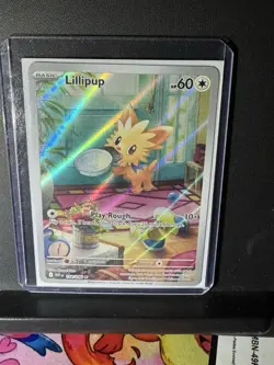 Pokemon TCG Lillipup 154/086 Illustration Rare Card Mint NM Pack Fresh - Image 2