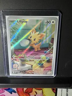 Pokemon TCG Lillipup 154/086 Illustration Rare Card Mint NM Pack Fresh - Image 5