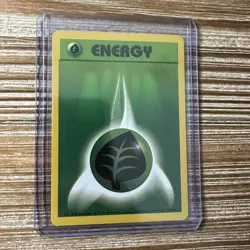 Grass Energy 99/102 Base Set Unlimited Pokemon Card 1999 WOTC LP-NM - Image 1