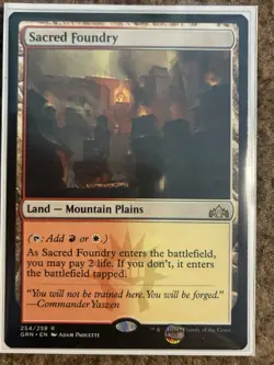 x1 MtG Sacred Foundry GRN 254/259 single card - Image 3