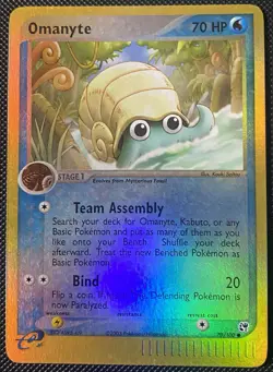 Omanyte 70/100 Sandstorm Reverse Holo - Pokemon Card - Image 1