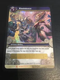 Wow Unscratched Loot Card - Slashdance - World Of Warcraft - Image 1