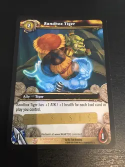 Wow Unscratched Loot Card - Sandbox Tiger - World Of Warcraft - Image 1