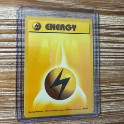 Lightning Energy 100/102 Base Set Pokemon Card LP-NM - Image 1