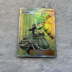 Pokemon Morgan Ultra Rare Full Art Holo Trainer SM-Team Up 178/181 Card - Image 1