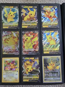 Pokemon TCG Pikachu Card Lot Of 9 2020-2023 PROMOS, FULL ARTS, HOLO RARES - NM - Image 1