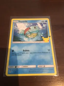 Pokemon Card Squirtle Non Holo From Mcdonalds Promo 25th Anniversary 17/25 - Image 1