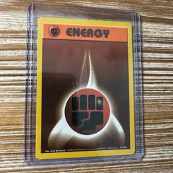 Pokemon Card Base Set Fighting Energy 97/102 WOTC Vintage LP-NM - Image 1