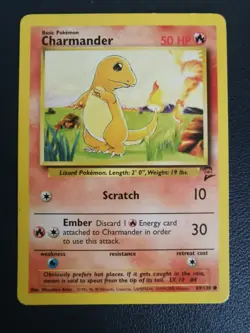 Pokemon Card Charmander 69/130 Base Set 2 Common WOTC - Image 1