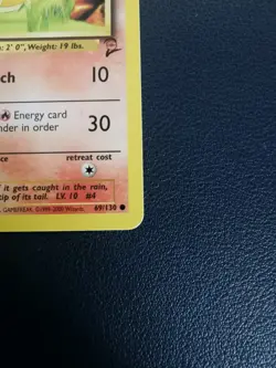 Pokemon Card Charmander 69/130 Base Set 2 Common WOTC - Image 5