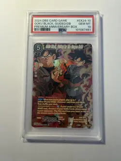Goku Black, Guided by the Dragon Balls Foil Gold Stamp DBS Card PSA 10 GEM MINT - Image 1