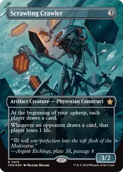 Scrawling Crawler (Borderless) (Mana Foil) [FDN - 415] - Image 1