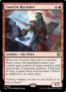 COERCIVE RECRUITER mtg NM Commander Lost Caverns of Ixalan Rare - Image 1