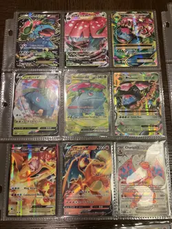 Pokemon Modern Card Lot Binder- Full Art, Alt Art, Holos- Charizard, Venasaur - Image 4