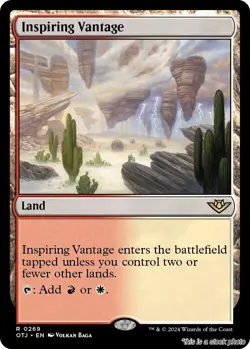Inspiring Vantage MTG Outlaws of Thunder Junction Rare Foil NM Pck Fresh - Image 1