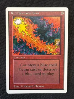 MTG Revised RED ELEMENTAL BLAST LP (BIN1509) Graded Power - Image 1