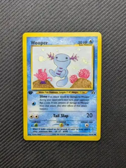 Pokemon Cards: 1st Edition Neo Discovery Common: Wooper 71/75 - Image 1