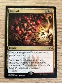 Bedevil MTG Magic the Gathering Card NM Near Mint Ravnica Allegiance - Image 1