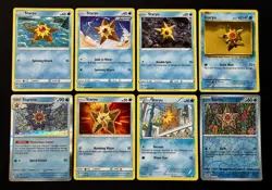 8x Staryu & Starmie Pokemon Card Lot W/ Holo & Reverse Holo Water 💦 Pokemon - Image 1