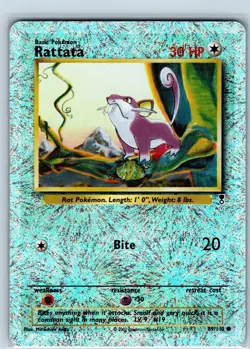 Pokemon Card - Rattata 89/110 - Legendary Collection Reverse Holo - Vintage WOTC - Image 1