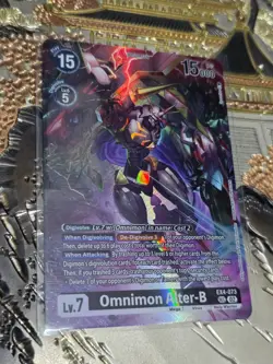 Digimon Card Game Omnimon Alter-B Secret Rare Limited Another Knight EX4-073 - Image 1