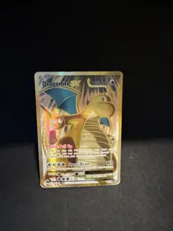 Pokemon Evolutions Dragonite EX Full Art Ultra Rare Gold Holo Card 106/108 2016 - Image 1