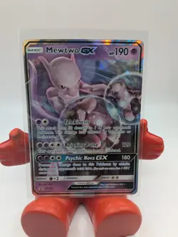 Pokemon TCG Mewtwo GX Black Star Promo Card SM196 NM/M Condition - Image 1