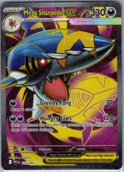 Mega Sharpedo ex 113/094 ME02: Phantasmal Flames - Pokemon Card - NM - Image 1