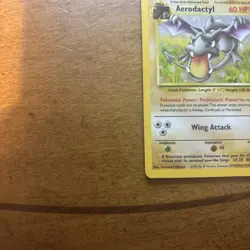 Pokemon TCG Aerodactyl Fossil Holo Card 1/62 Unlimited Rare LP - Image 5