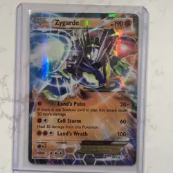 Pokemon 2016 XY Fates Collide Zygarde EX Promos #54a/124 Moderately Played - Image 1