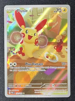 2023 Pokemon Paradox Rift Plusle 193 Illustration Rare - Image 1