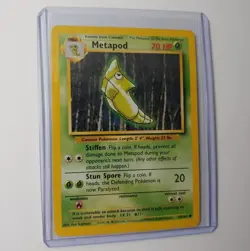 Metapod 54/102 Base Set Unlimited Pokemon WOTC Vintage LP-NM - Image 1