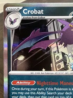 Pokemon Crobat 076 Mega Evolution Stamped Chaos Rising Promo Holo NM - Image 2