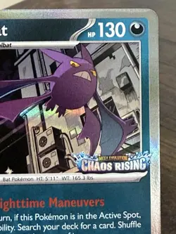 Pokemon Crobat 076 Mega Evolution Stamped Chaos Rising Promo Holo NM - Image 3