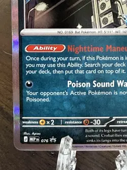 Pokemon Crobat 076 Mega Evolution Stamped Chaos Rising Promo Holo NM - Image 4