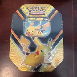 Pokemon SHSW V Powers Pikachu Tin Factory New Sealed - Image 1