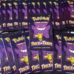 32 Pokemon Trick or Trade Booster Packs, each pack has 3 Cards English 2024 - Image 1