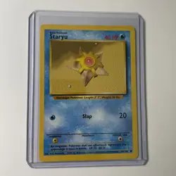 Pokemon Card Staryu Base Set 65/102 Unlimited Vintage LP-NM - Image 1