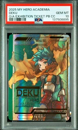 My Hero Academia Original Art Exhibition DEKU PSA 10 Japanese Collection Card - Image 1