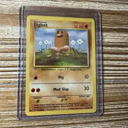 Pokemon Card Diglett WOTC Base Set 47/102 Unlimited LP-NM - Image 1