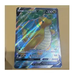 Pokemon Dragonite V Full Art Ultra Rare Holo 076/078 Pokemon GO TCG Card - Image 1