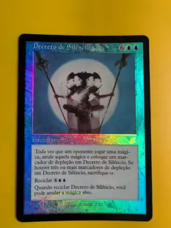 Decree of Silence -Decreto de Silencio.foreign MTG Card.Scourge.Old Border FOIL - Image 1