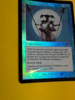Decree of Silence -Decreto de Silencio.foreign MTG Card.Scourge.Old Border FOIL - Image 5