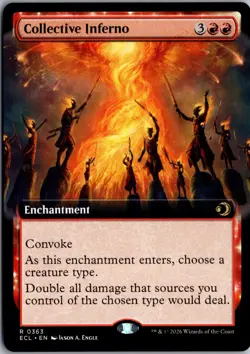 Collective Inferno (Extended Art) R Lorwyn Eclipsed 363 NM Magic - Image 1